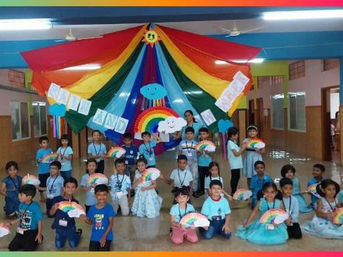 Our Kindergartners Celebrate Rain, Sunshine and Rainbow Week