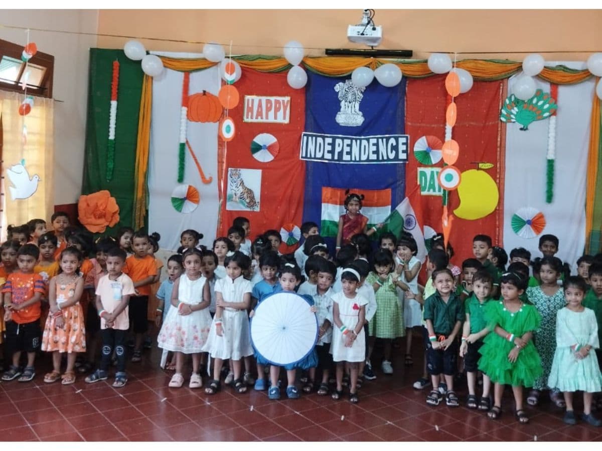 Our Nursery Kids joyfully celebrated Independence Day 2024