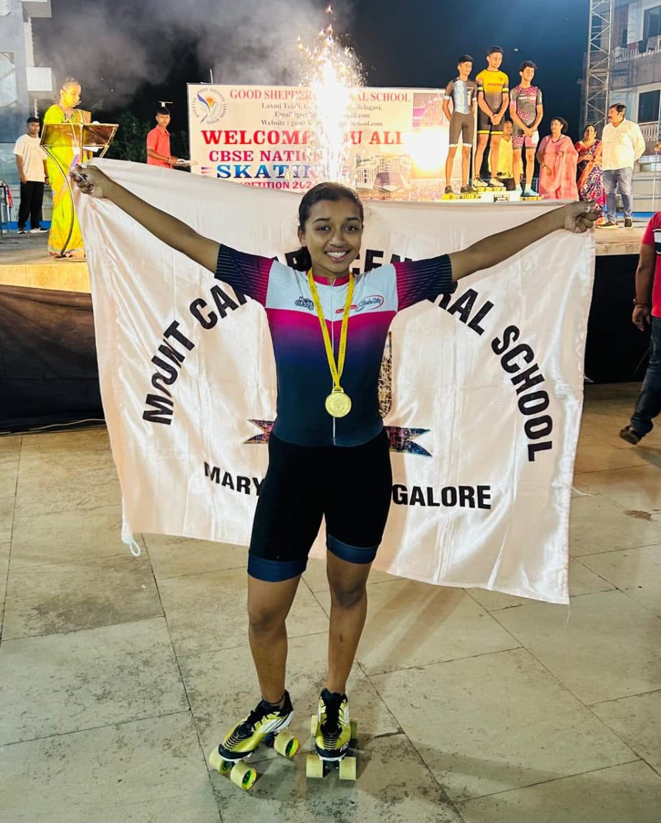 Skating Champ Jesnia Correa Shines again at Nationals with 5th Consecutive CBSE Gold