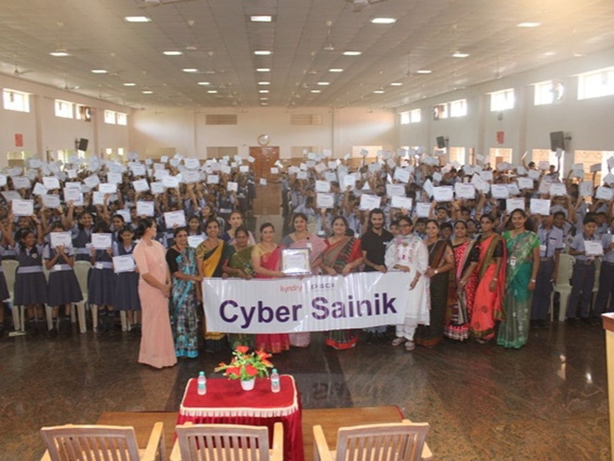 Cyber Sainik Programme held for our students in association with DSCI and Kindryl